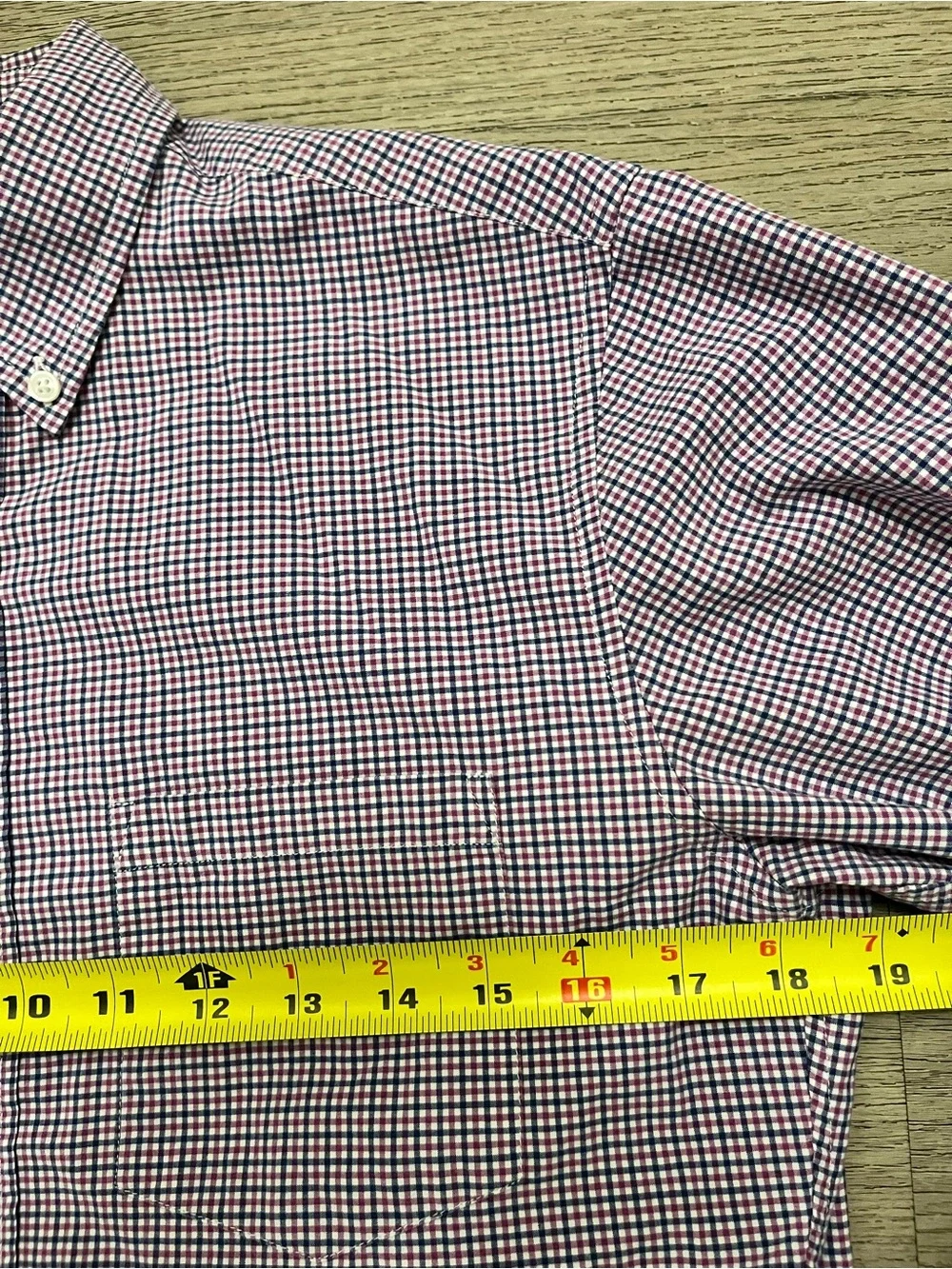 J. Crew Men's Multicolor Micro-Check Button-Down Shirt Slim Size Small